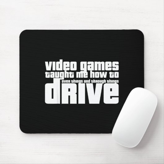 Funny Gaming New Driver Video Game Driving Instruc Muismat (Met muis)