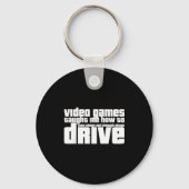 Funny Gaming New Driver Video Game Driving Instruc Sleutelhanger (Voorkant)