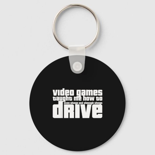Funny Gaming New Driver Video Game Driving Instruc Sleutelhanger (Voorkant)