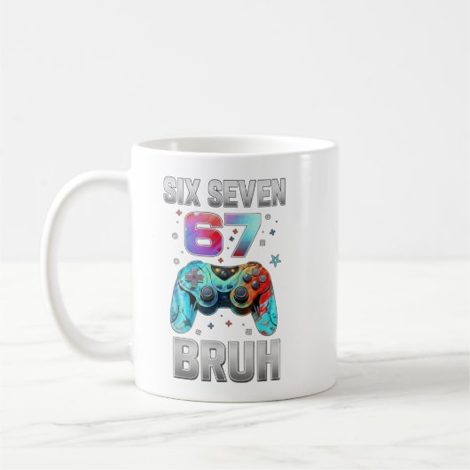 Funny Gaming Six Seven 67 Bruh Birthday Boy Gift  Koffiemok (Links)
