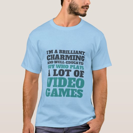 Funny Gaming T-shirt voor Geeks en Gamers (Voorkant)