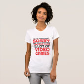 Funny Gaming T-shirt voor Geeks en Gamers Girl (Voorkant volledig)