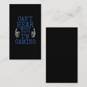 Funny Gaming verslavende Gamers Kind Headset Fun Visitekaartje (Voorkant / Achterkant)