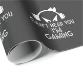 Funny Gaming verslavende Gamers Kind Headset Humor Cadeaupapier (Rol Hoek)