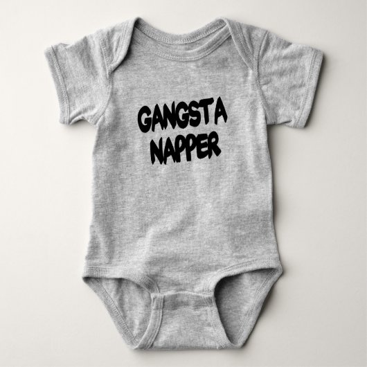 Funny Gangsta Napper baby shirt (Voorkant)
