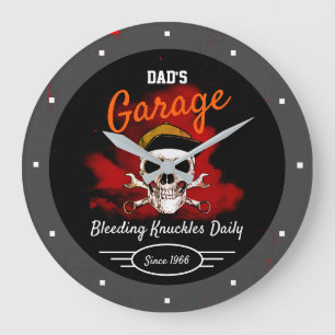 Funny Garage Bleeding Knuckles Papa's of een ander Grote Klok