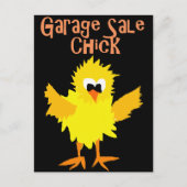 Funny Garage Sale Chick Cartoon Briefkaart (Voorkant)