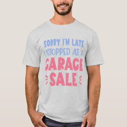 Funny Garage Sale T-Shirt, Lavender en Pink T-Shi T-shirt