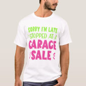 Funny Garage Sale T-Shirt, Neon T-shirt (Voorkant)