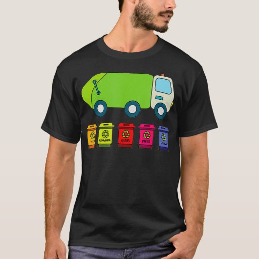 Funny Garbage man shirts Environmental Gifts Recyc (Voorkant)