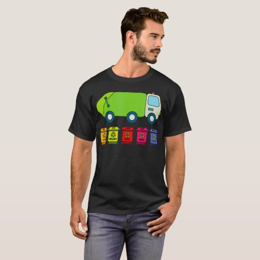 Funny Garbage man shirts Environmental Gifts Recyc (Voorkant volledig)