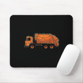 Funny Garbage Truck Christmas Graphics Lights Love Muismat (Met muis)