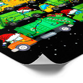 Funny Garbage Truck Christmas Tree Ornament Decor Poster (Hoek)