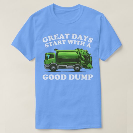 Funny Garbage Truck Design Kinder Mannen Dump Tra T-shirt (Design voorkant)