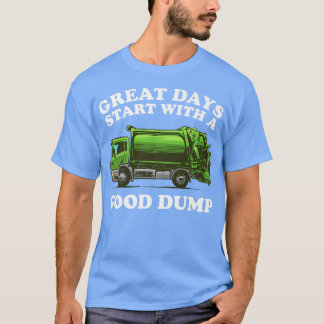 Funny Garbage Truck Design Kinder Mannen Dump Tra T-shirt