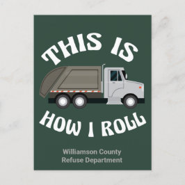 Funny Garbage Truck driver Dit is hoe ik roll Briefkaart