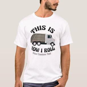 Funny Garbage Truck driver Dit is hoe ik roll T-shirt