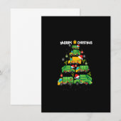 Funny Garbage Truck Kerstboom Ornament Decor Kaart (Voorkant / Achterkant)