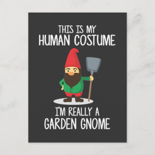 Funny Garden Gnome Gardening Gnomies Enthusiast Briefkaart
