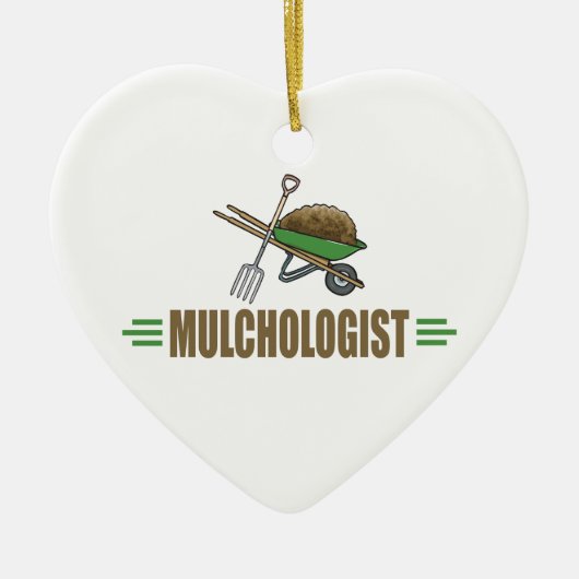 Funny Garden Landscaping Keramisch Ornament (Voorkant)