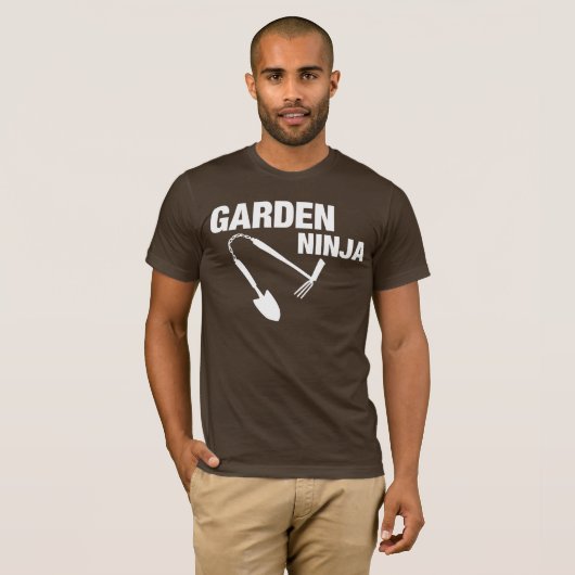 Funny Garden Ninja Shirt! T-shirt (Voorkant volledig)