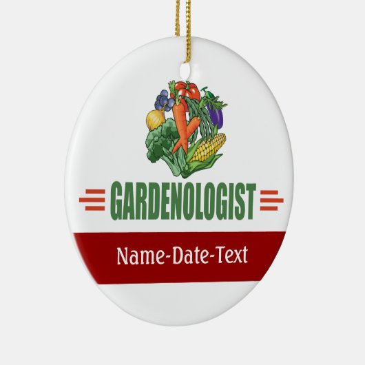 Funny Gardener Keramisch Ornament (Rechts)