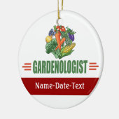 Funny Gardener Keramisch Ornament (Links)