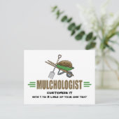 Funny Gardening Briefkaart (Staand voorkant)