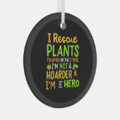Funny Gardening Gardener Glas Ornament (Voorkant Rechts)