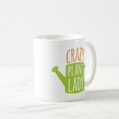 Funny Gardening Gezegde Crazy Plant Lady Koffiemok (Voorkant rechts)
