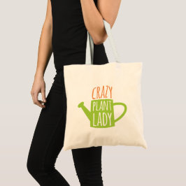 Funny Gardening Gezegde Crazy Plant Lady Tote Bag