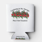 Funny Gardening is mijn therapie Blikjeskoeler (Achterkant)