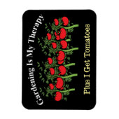 Funny Gardening is mijn therapie Magneet (Verticaal)