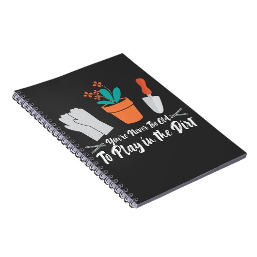 Funny Gardening Joke Natuur Plant Gardener Notitieboek (Rechterzijde)