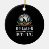 Funny Gardening Keramisch Ornament (Voorkant)