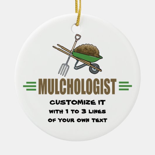 Funny Gardening Keramisch Ornament (Voorkant)