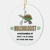 Funny Gardening Keramisch Ornament (Links)
