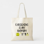 Funny Gardening Lover Canvas tas (Achterkant)
