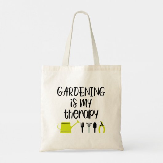 Funny Gardening Lover Canvas tas (Achterkant)