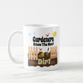 Funny Gardening Mok - Gardeners kennen de beste vu