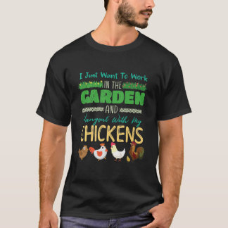 Funny Gardening Shirt Mijn kippen Gardener Gift T