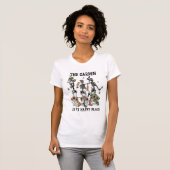 Funny Gardening Skeletons Shirt, Gothic Gardening T-shirt (Voorkant volledig)