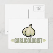 Funny Garlic Briefkaart (Voorkant / Achterkant)