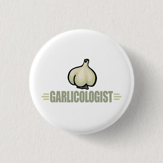 Funny Garlic Ronde Button 3,2 Cm (Voorkant)
