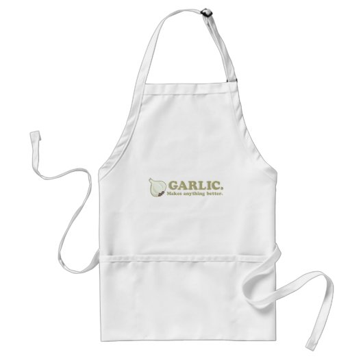 Funny Garlic Standaard Schort (Voorkant)