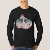 Funny Garlic With Shades Outfit Love Spices T-shirt (Voorkant)