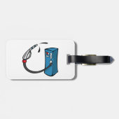 Funny Gas Pump Fuel Station Bagagelabel (Achterkant horizontaal)