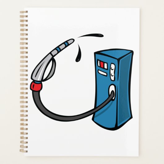 Funny Gas Pump Fuel Station Planner (Voorkant)