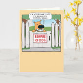 Funny Gassy Farty Dog Birthday Kaart (Gele Bloem)