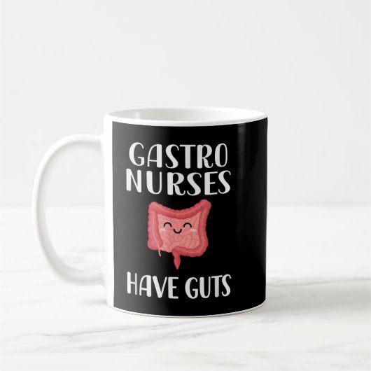 Funny Gastro Nurse Endoscopie Gastro-enterologisch Koffiemok (Links)